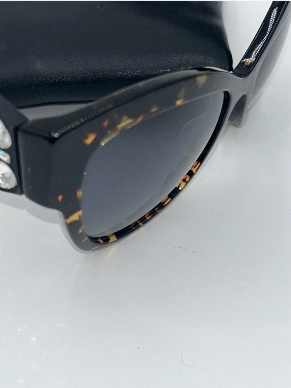 Fendi Special Edition Sunnies FF0139S N6DHD Havana Spotted Crystals Black & Case - Picture 4 of 13